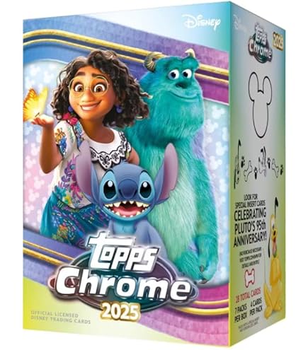 Amazon.com: 2025 Topps Chrome Disney Sealed MEGA Box (Seach for